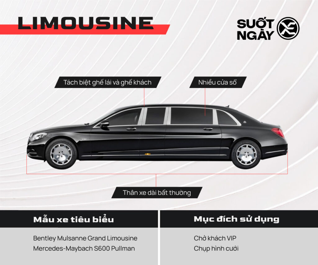 Limousine - mẫu xe không dành cho số đông