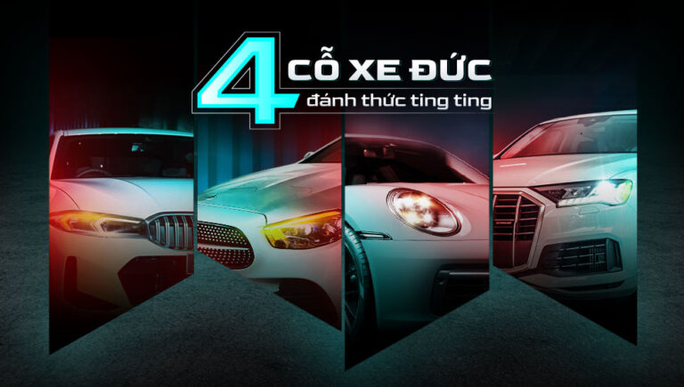 BMW. Mercedes. Porsche. Audi. Xe Đức, đánh thức tingting
