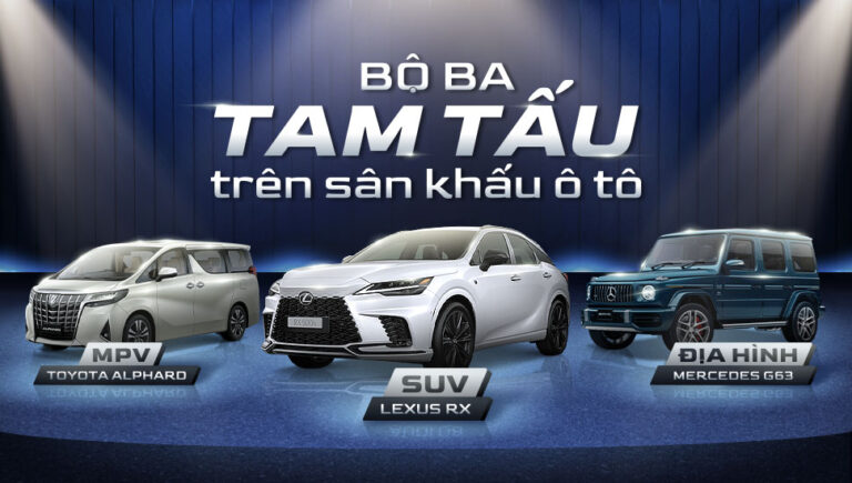 Alphard. RX. G63: Bộ ba tam tấu trên sân khấu xe sang