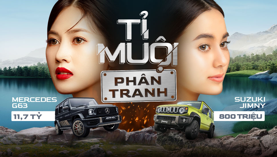 Suzuki Jimny và Mercedes G63