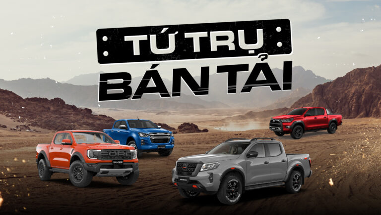 Tứ trụ bán tải: Ranger, Navara, D-Max và Hilux