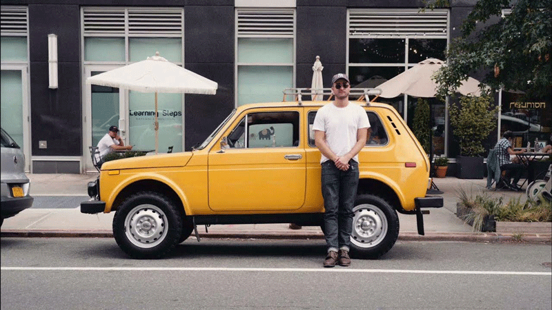 Lada niva on new york