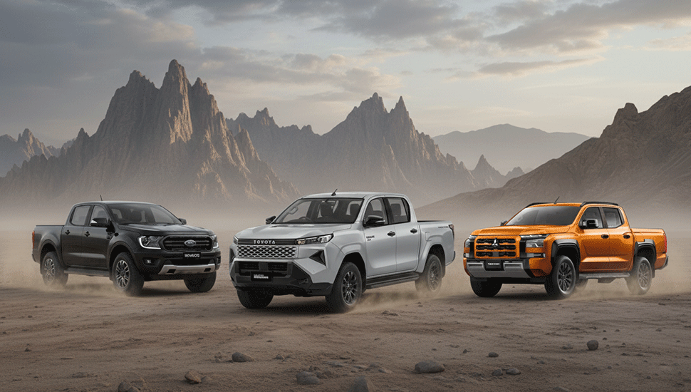 Người chơi hệ Mitsubishi Triton trong tứ trụ bán tải