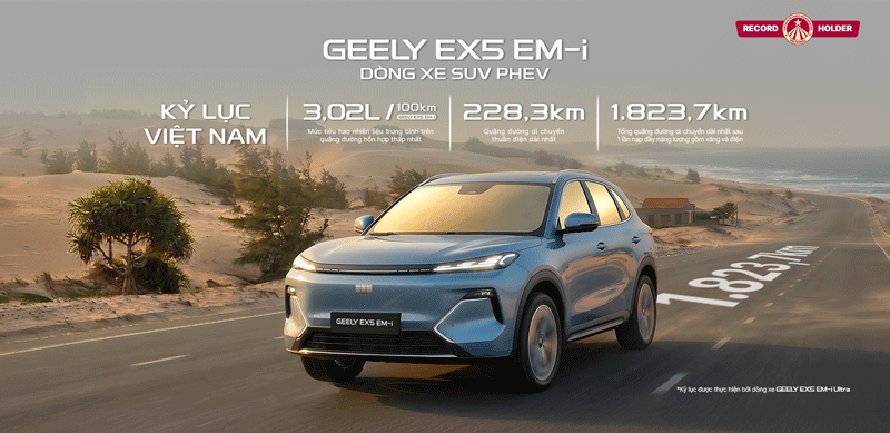 Geely EX5 EM i kỷ lục Việt Nam