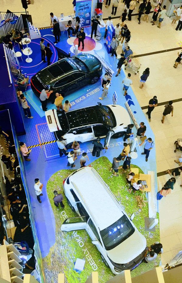 Geely trưng bày