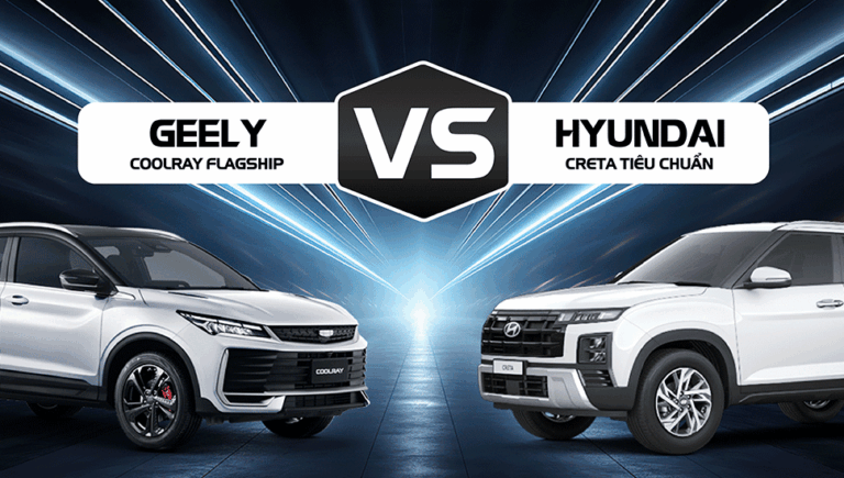 So sánh Geely Coolray flagship và Hyundai Creta tiêu chuẩn