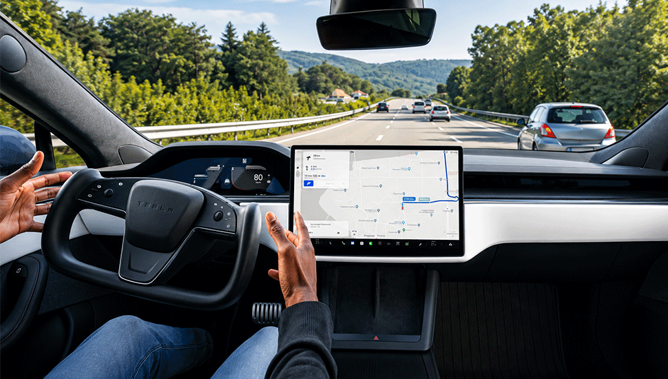 Tesla xe tự lái Thumb