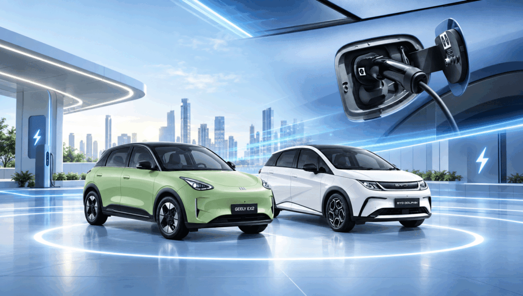 Đánh giá Geely EX2 và BYD Dolphin Thumb