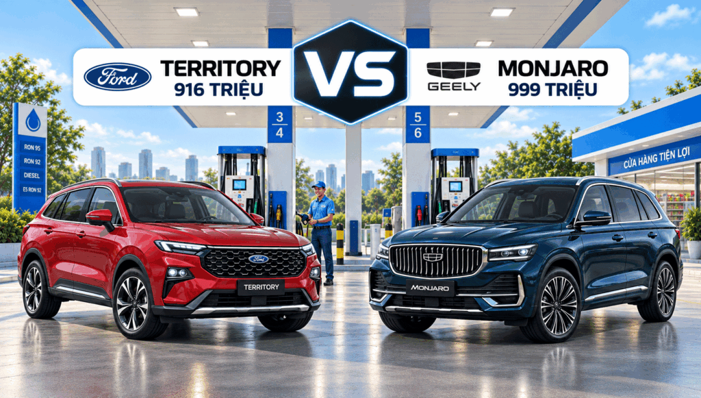 So sánh Ford Territory và Geely Monjaro: 900 gặp một tỷ