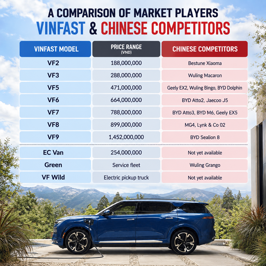 VinFast and Chinese carmakers