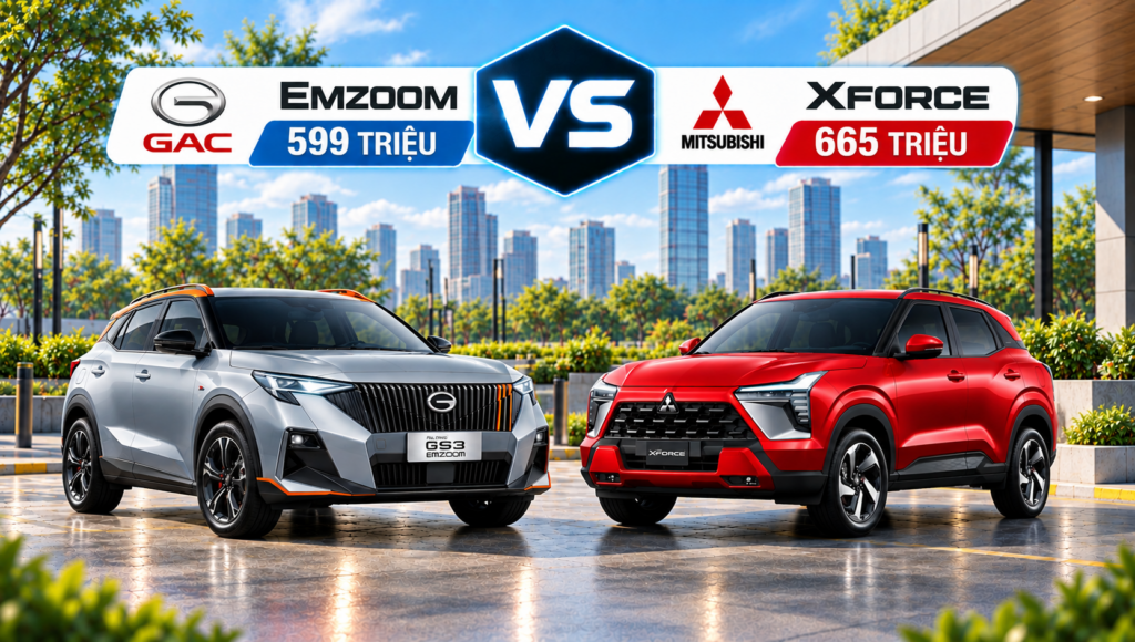 So sánh GAC Emzoom đẹp mắt và Xforce đắt hàng