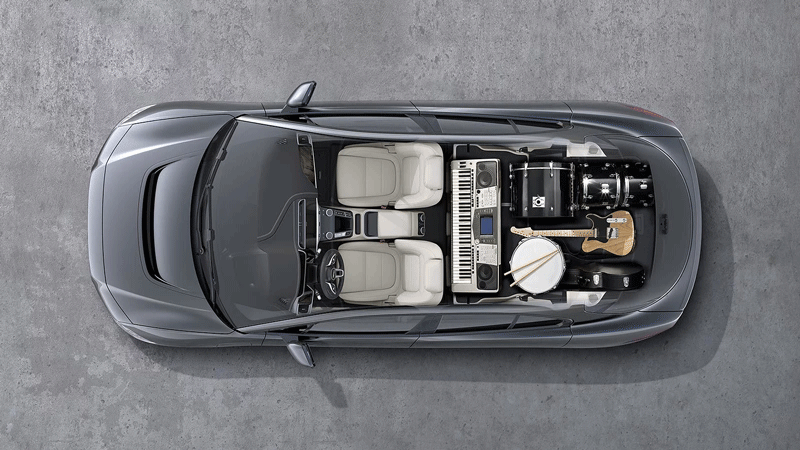 Jaguar i pace top view